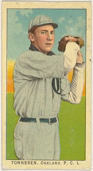 Tonnesen, Oakland, Pacific Coast League, from the "Obak Baseball Players" set (T212), issued by the American Tobacco Company to promote Obak Mouthpiece Cigarettes — American Tobacco Company