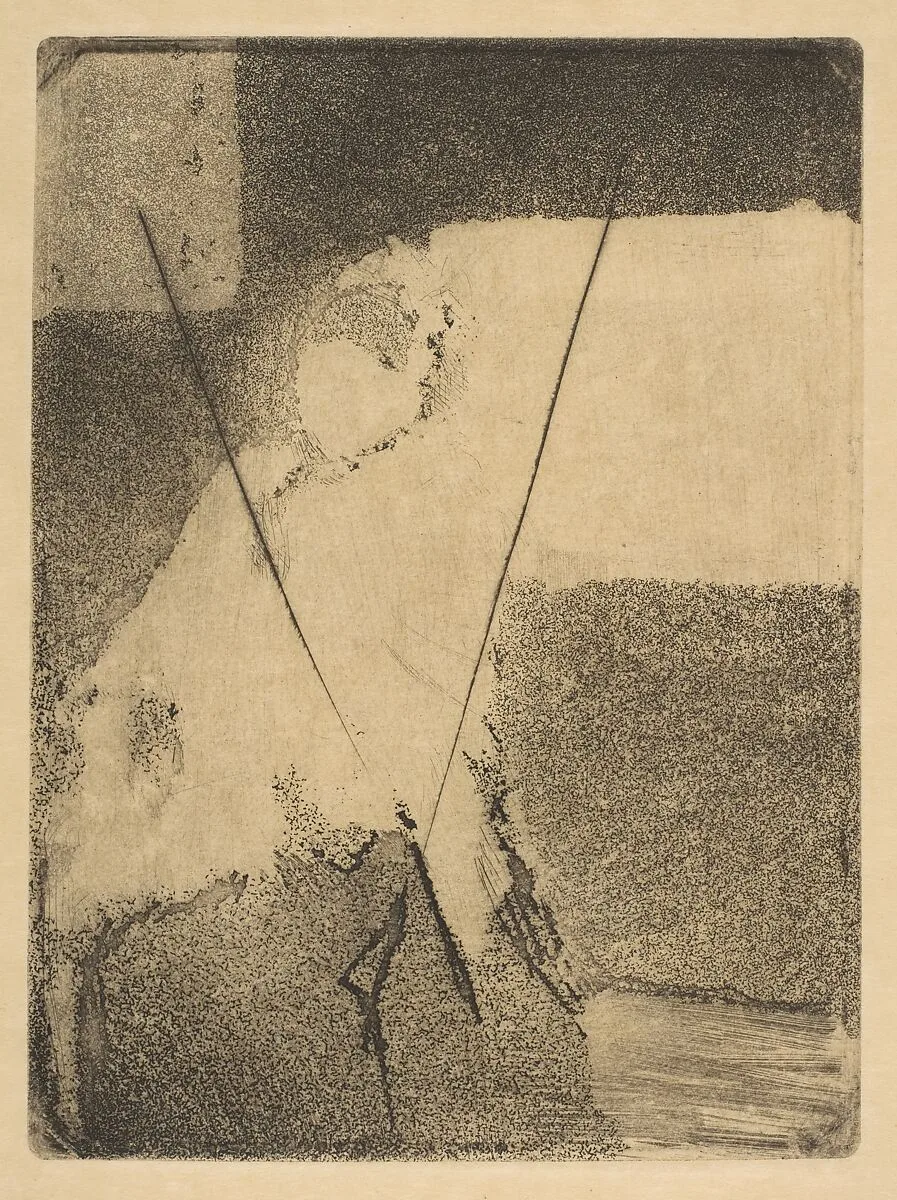 Seated Woman in Bonnet and Shawl — Edgar Degas