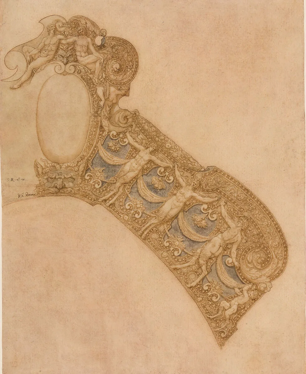 Design for the Pommel Plate of a Saddle from a Garniture of Alessandro Farnese (1545–1592) — Andrea Casalini