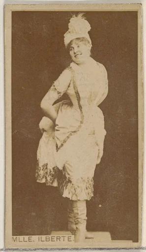 Mlle. Ilberte, from the Actors and Actresses series (N45, Type 8) for Virginia Brights Cigarettes