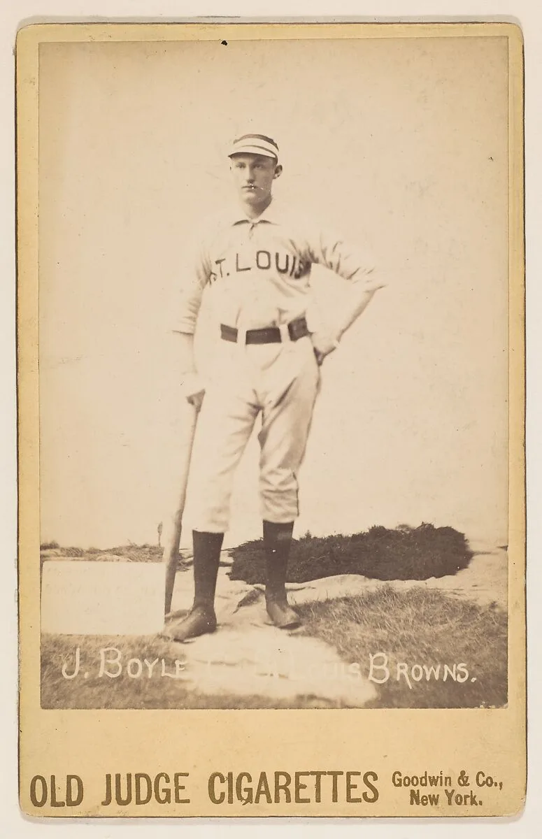 Jack Boyle, Catcher, St. Louis Browns, from the series Old Judge Cigarettes — Goodwin & Company