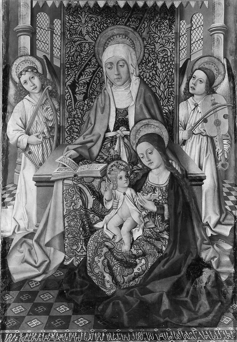 Saint Anne Enthroned with the Virgin and Child — Osma Master