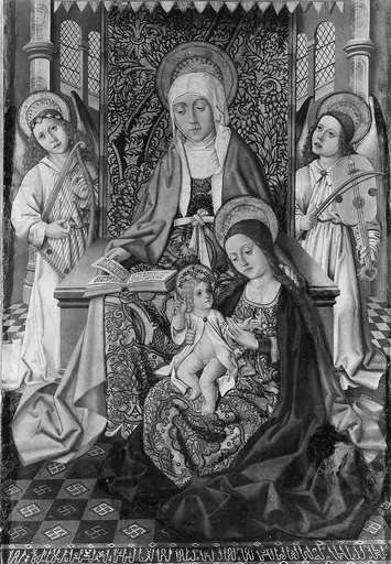 Saint Anne Enthroned with the Virgin and Child