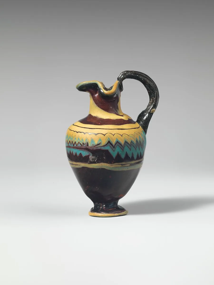 Glass oinochoe (perfume jug) — Unknown