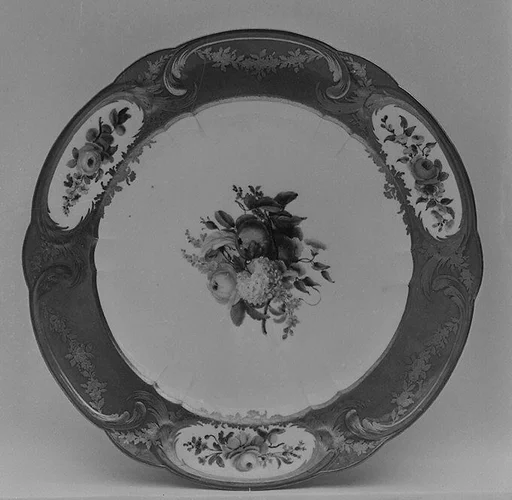 Plate (Assiette à palmes) (1 of 102) (part of a service)