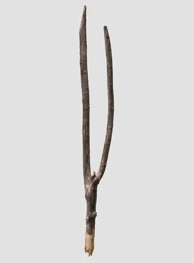 Forked twig weaving tool