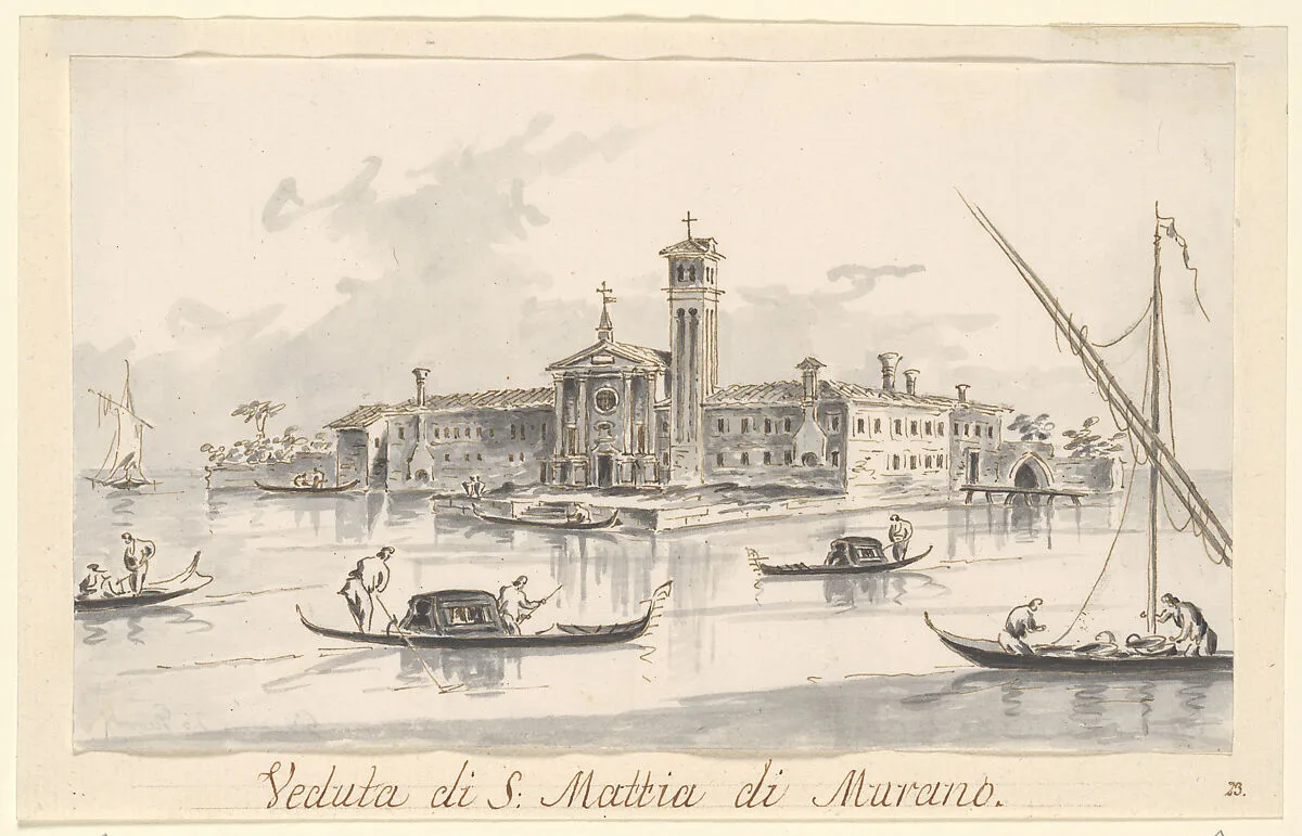 The Church and Convent of San Mattia di Murano — Giacomo Guardi