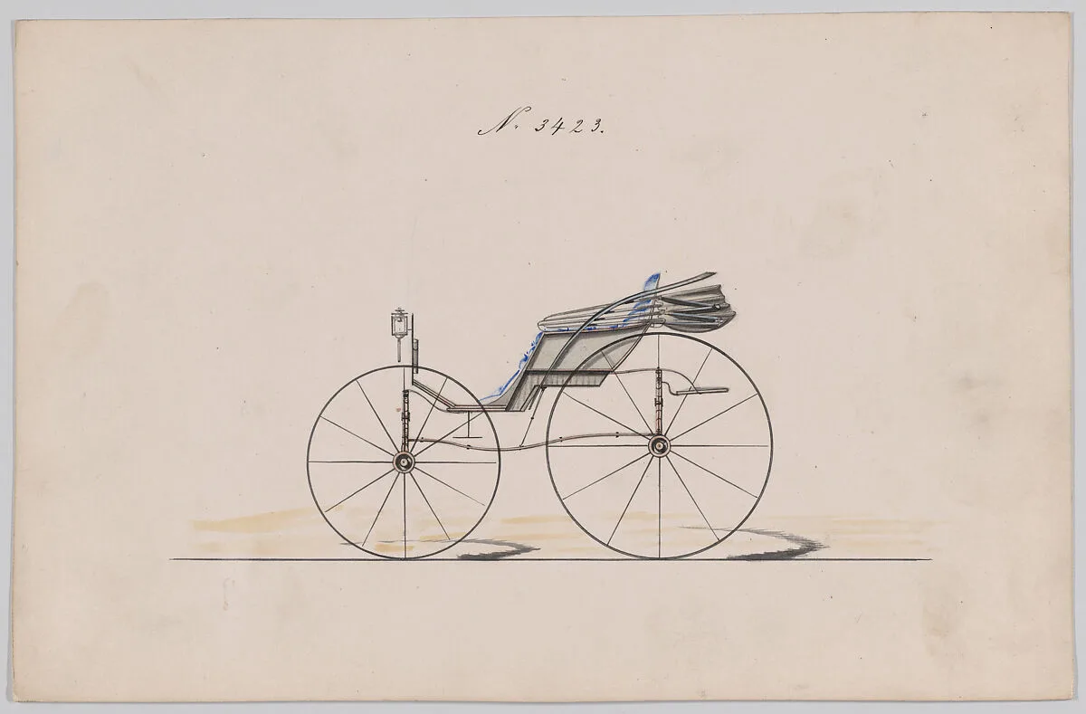 Design for Pony Phaeton, no. 3423 — Brewster & Co.