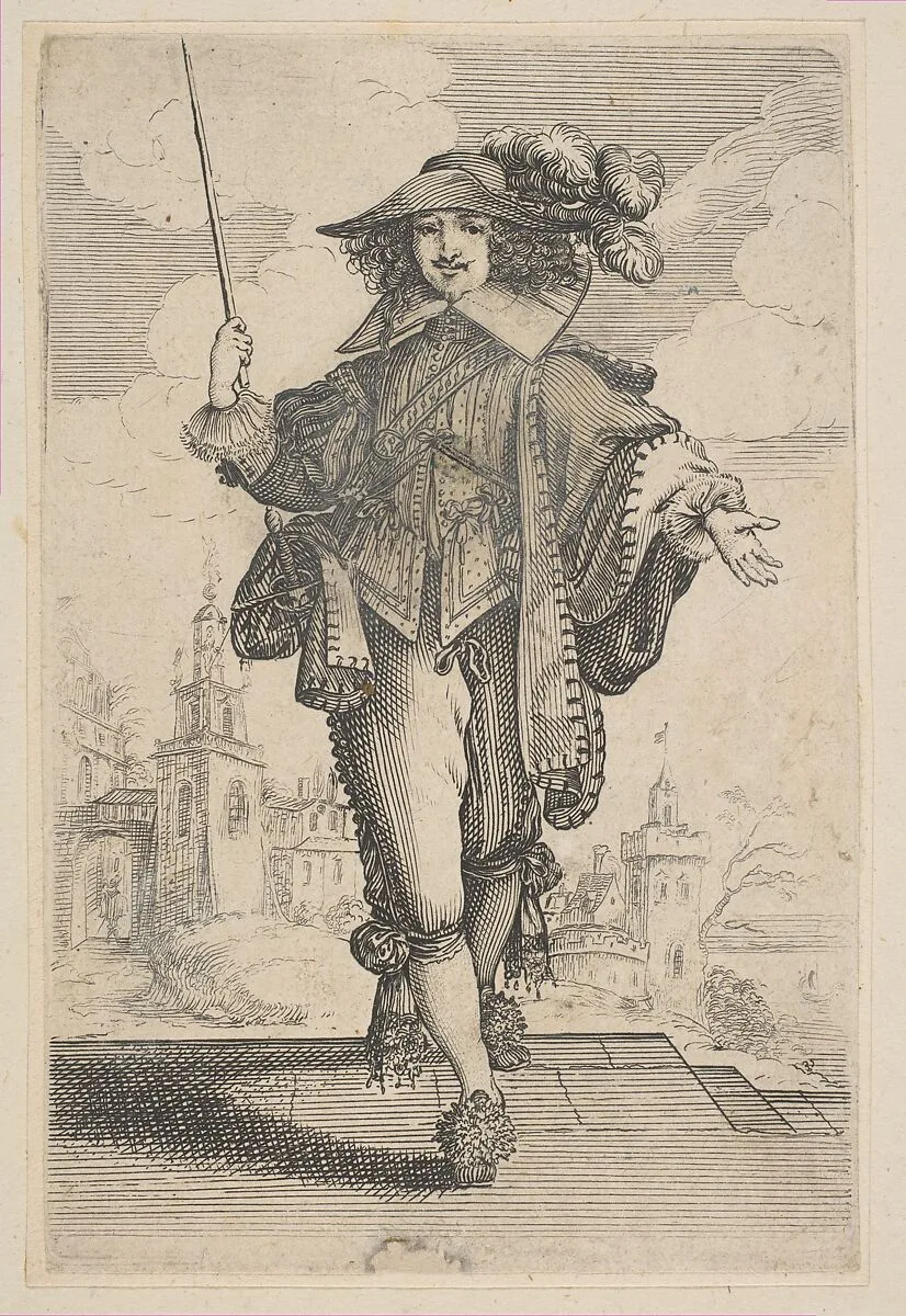 Gentleman Holding a Crop — Anonymous, French, 17th century|Abraham Bosse|Jean de Saint-Igny
