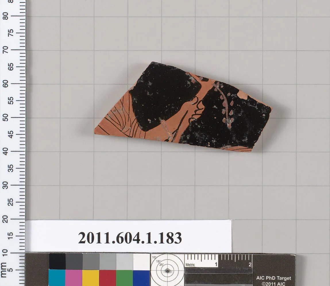 Terracotta fragment of a kylix (drinking cup) — Unknown