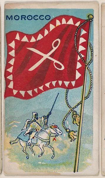 Morocco, bakery card from the Flags series (D34), issued by the Ward-Mackey Company — Ward-Mackey Company