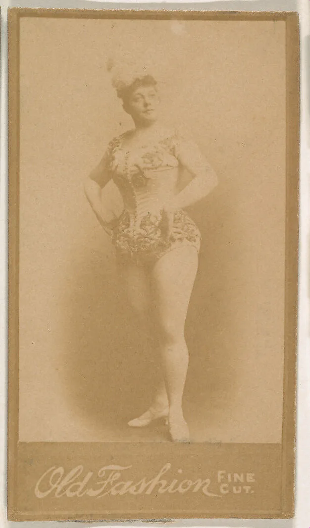 Actress wearing plumed hat, from the Actresses series (N664) promoting Old Fashion Fine Cut Tobacco — Unknown