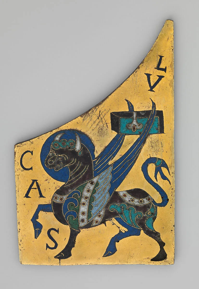 Plaque with the Symbol of the Evangelist Luke — Unknown