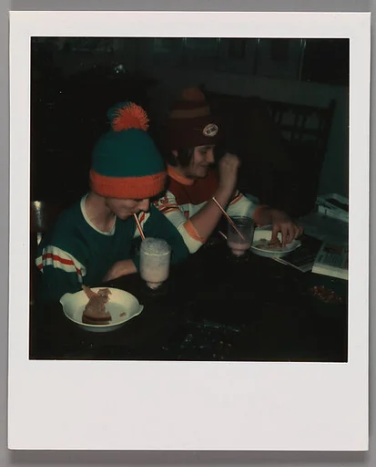 [Boys in Football Knit Caps (Glenn Ives?)]