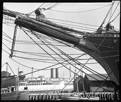 [Ship's Prow and Rigging, New Bedford, Massachusetts]