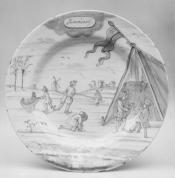 Plate (part of a set) — De Porceleyne Bijl