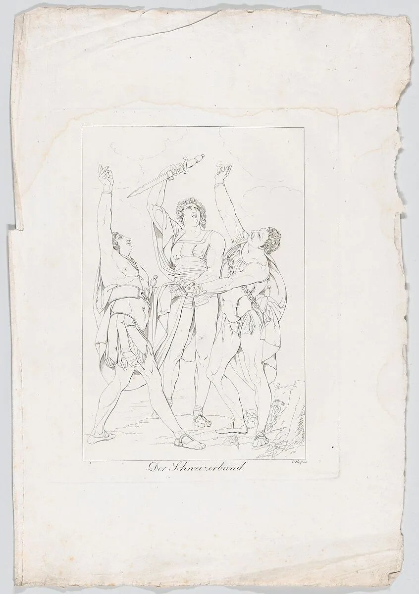 Der Schweizerbund (The Oath of the Rütli) — Franz Hegi|Henry Fuseli