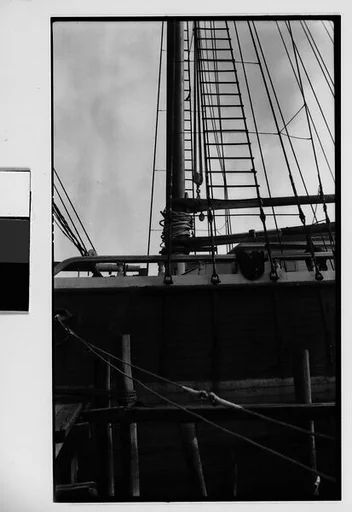 [Side of Docked Ship, New York City]