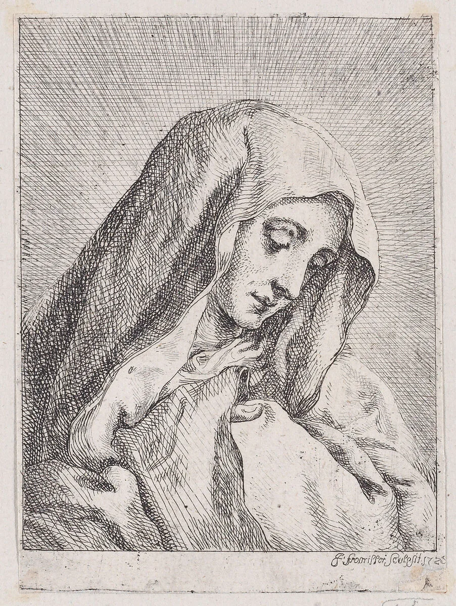 Head of the Madonna — Carlo Dolci|Josef Ferdinand Fromiller
