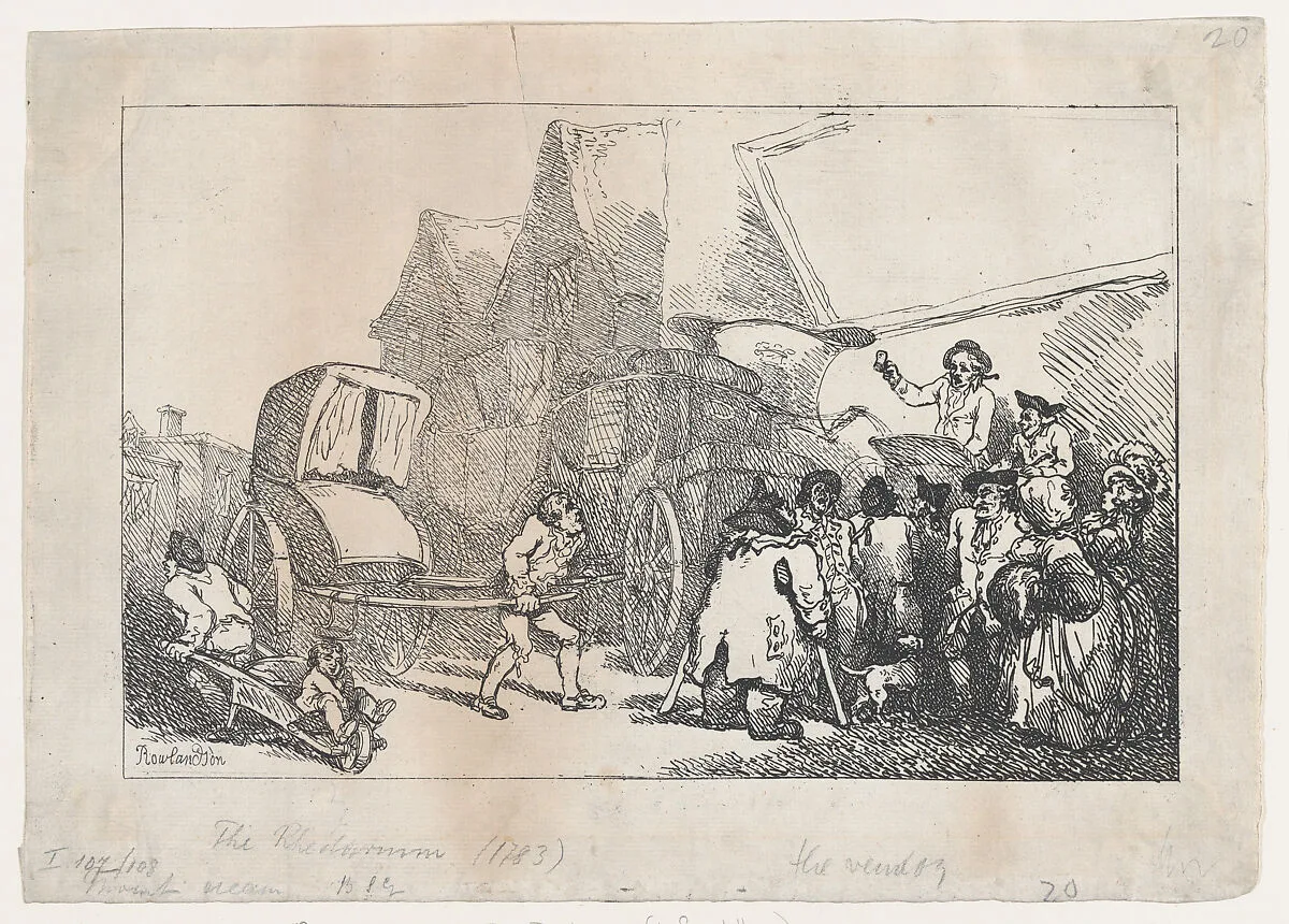 Title Page: A New Book of Horses and Carriages,or, The Rhedarium for the Sale of All Sorts of Carriages, by Geoffrey Gigg — Elizabeth Jackson|Thomas Rowlandson