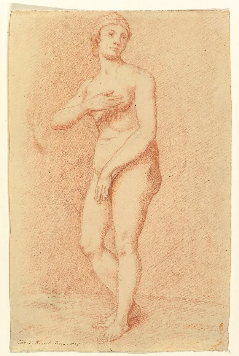 Standing Female Nude (after the Medici Venus) — Christian Daniel Rauch