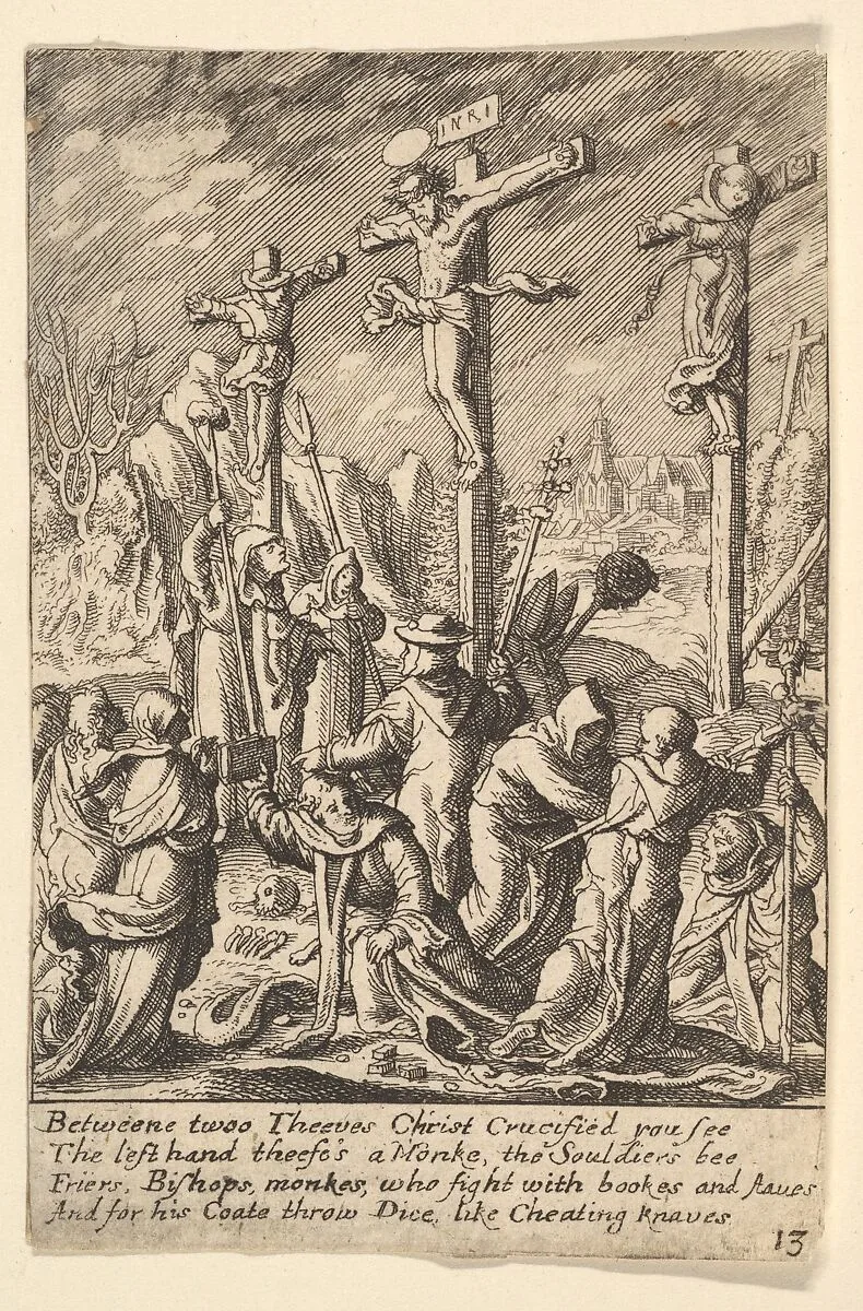Crucifixion — Hans Holbein the Younger|Wenceslaus Hollar