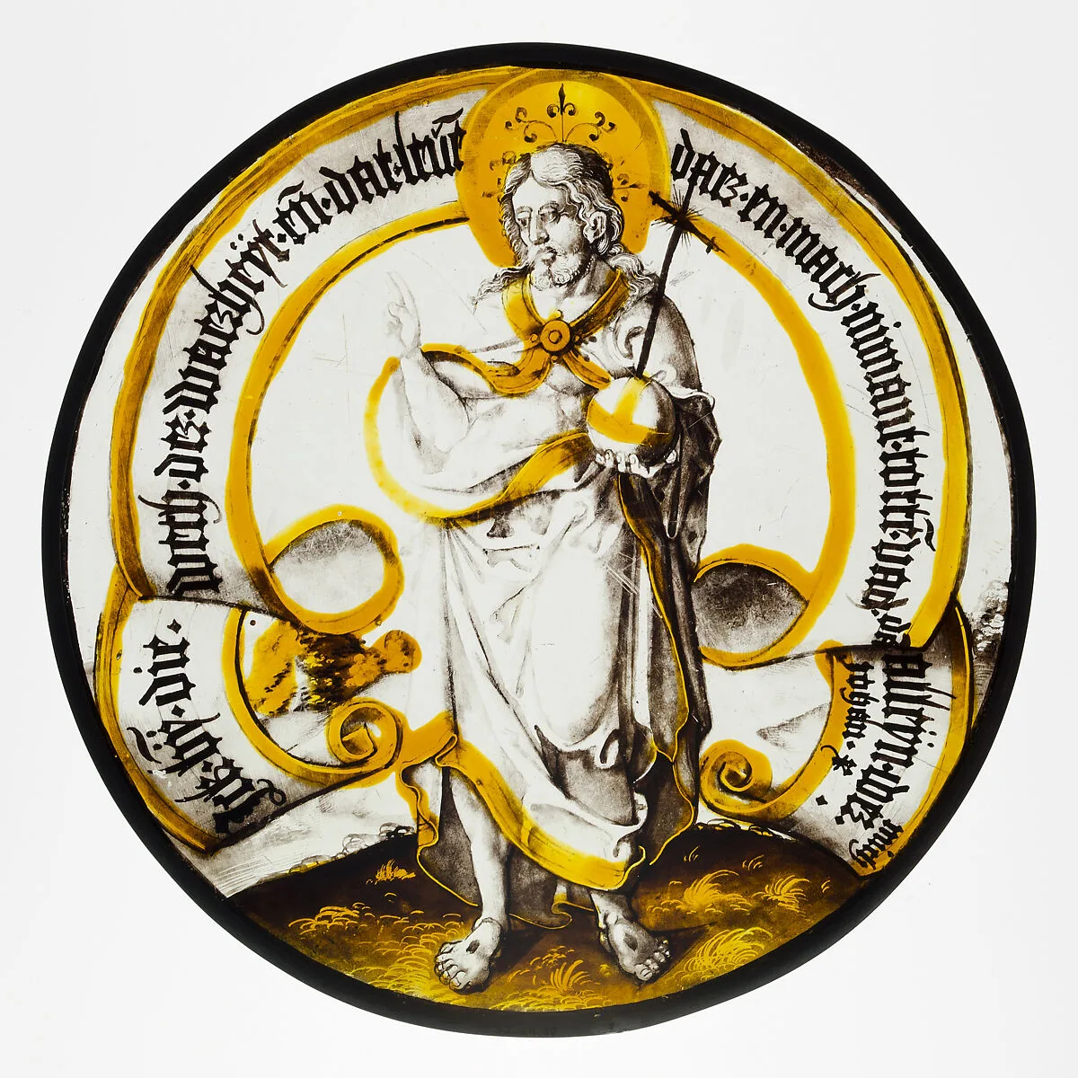 Roundel with Christ as Savior of the World — Unknown