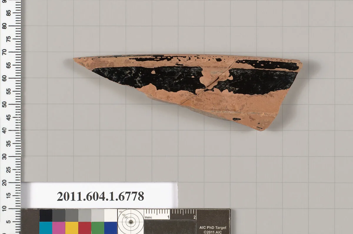 Terracotta fragment of a kylix (drinking cup) — Unknown