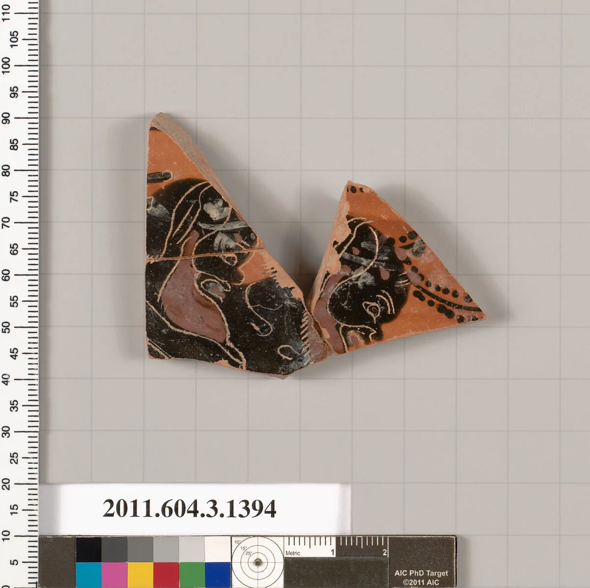 Terracotta fragment of a skyphos (deep drinking cup) — Unknown