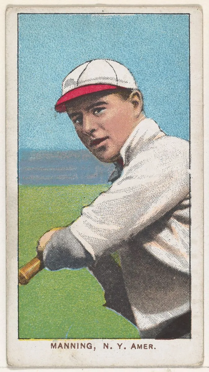 Manning, New York, American League, from the White Border series (T206) for the American Tobacco Company — American Tobacco Company