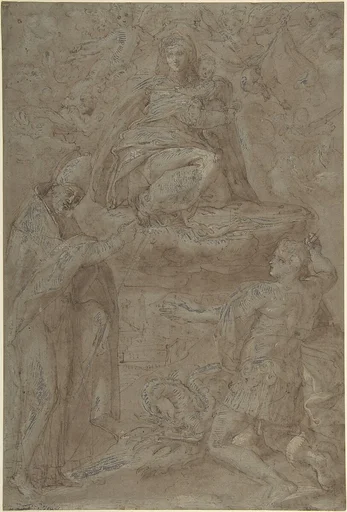 Madonna in Glory with Two Saints