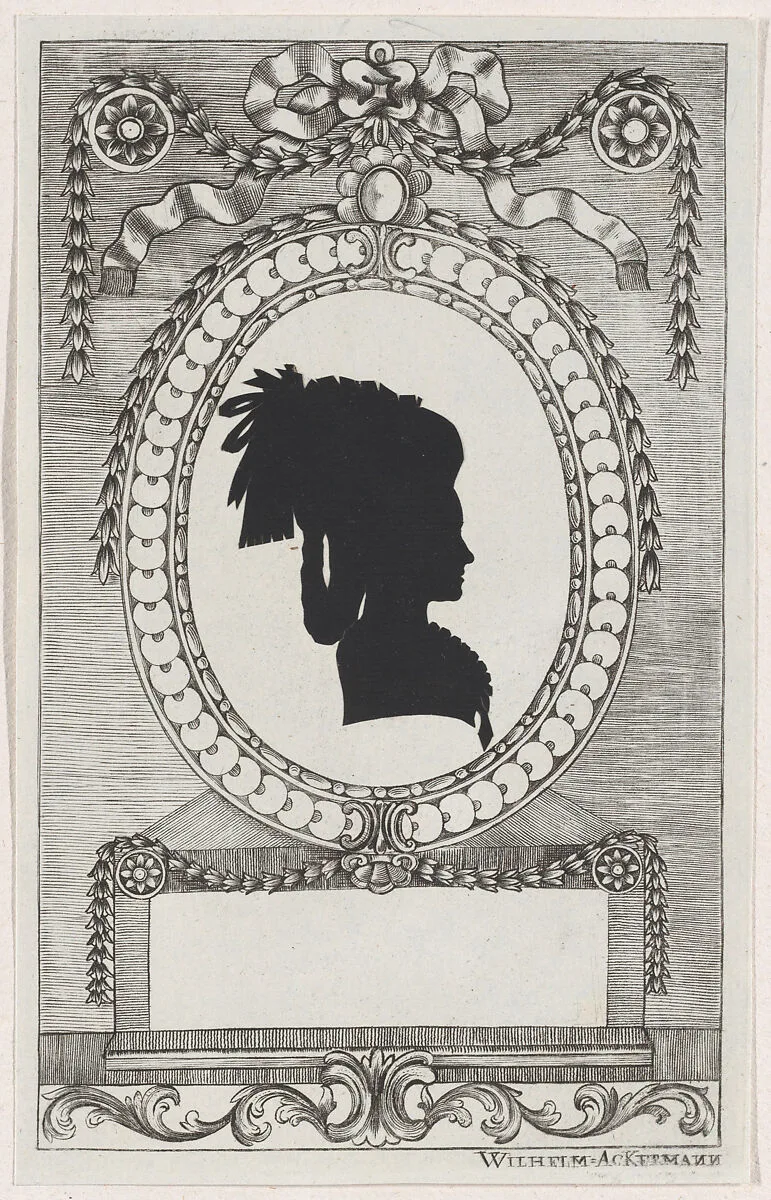 Silhouette of Gräfin Lodroni — Wilhelm Ackermann