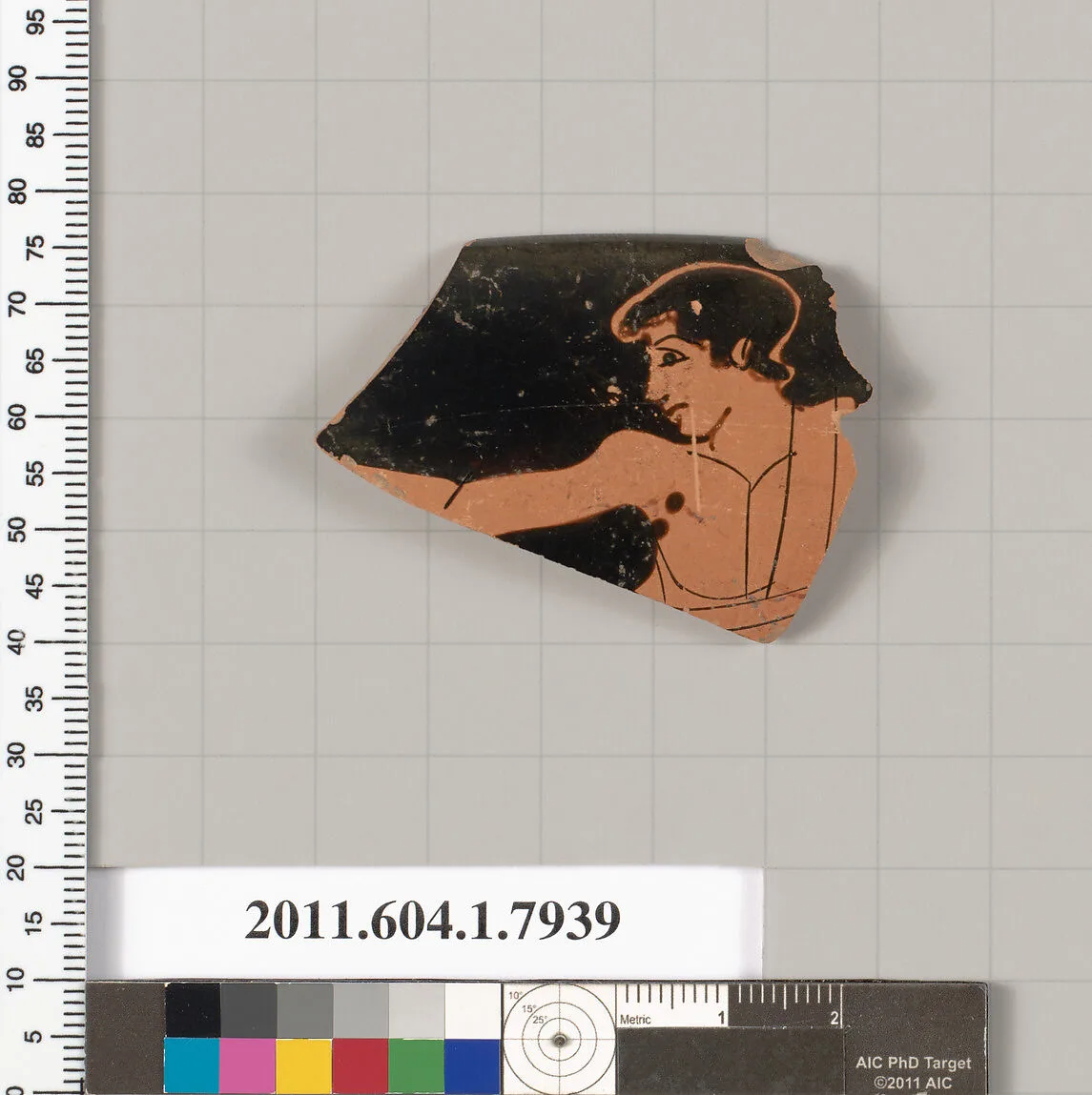 Terracotta rim fragment of a kylix (drinking cup) — Unknown