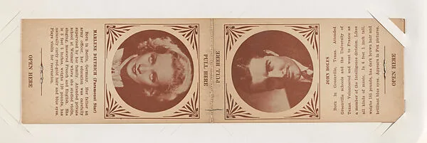 Marlene Dietrich and John Boles from Star Folders Special Cards (W439) — Unknown