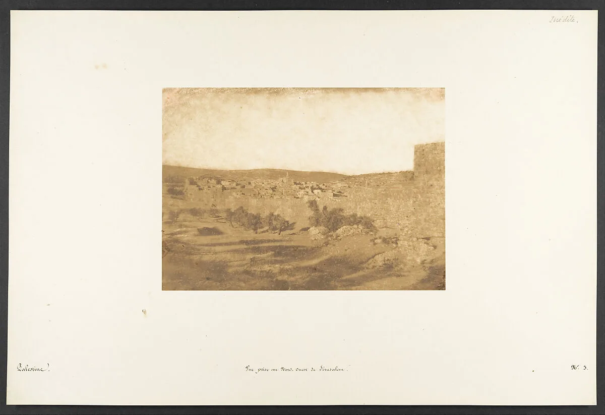 Vue prise au Nord-Ouest de Jérusalem — Maxime Du Camp