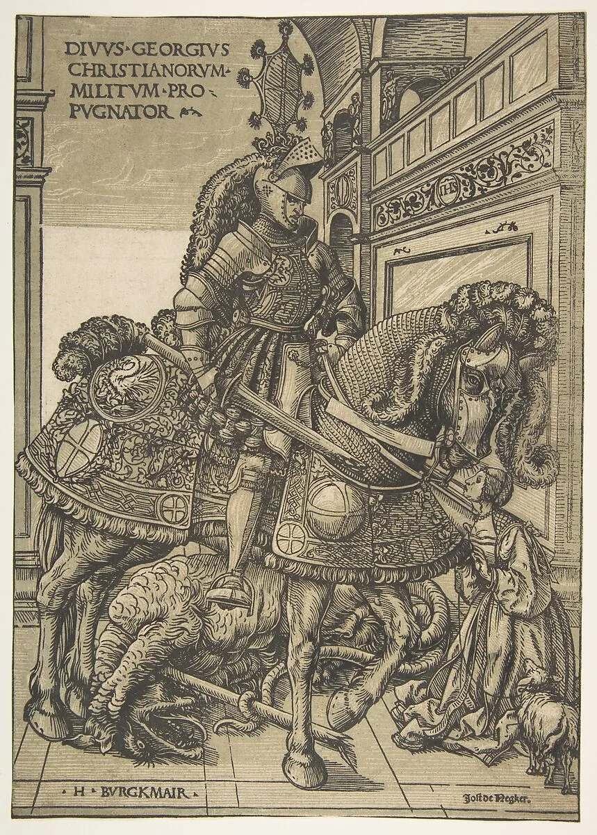 Saint George on Horseback — Hans Burgkmair