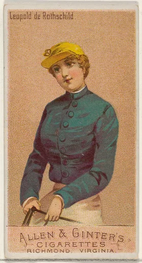 Leopold de Rothschild, from the Racing Colors of the World series (N22a) for Allen & Ginter Cigarettes