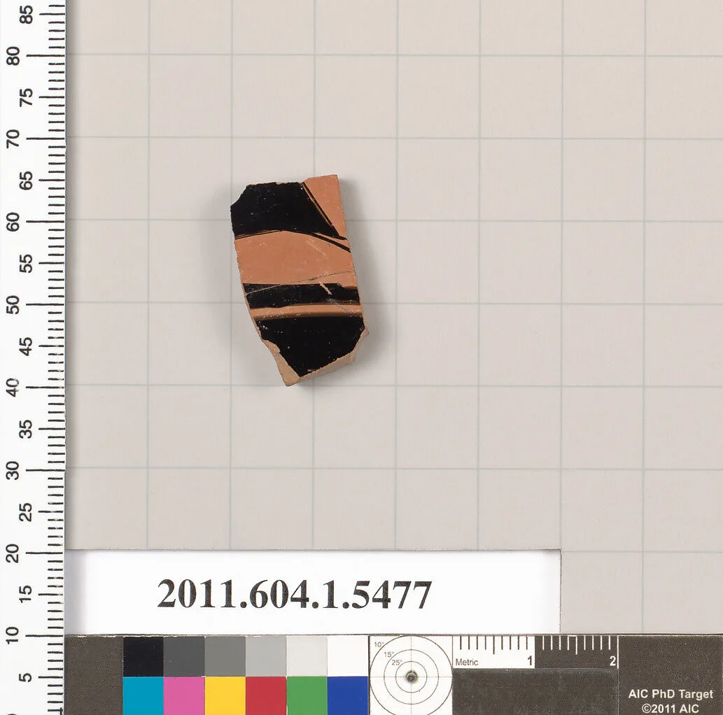 Terracotta fragment of a kylix (drinking cup) — Unknown