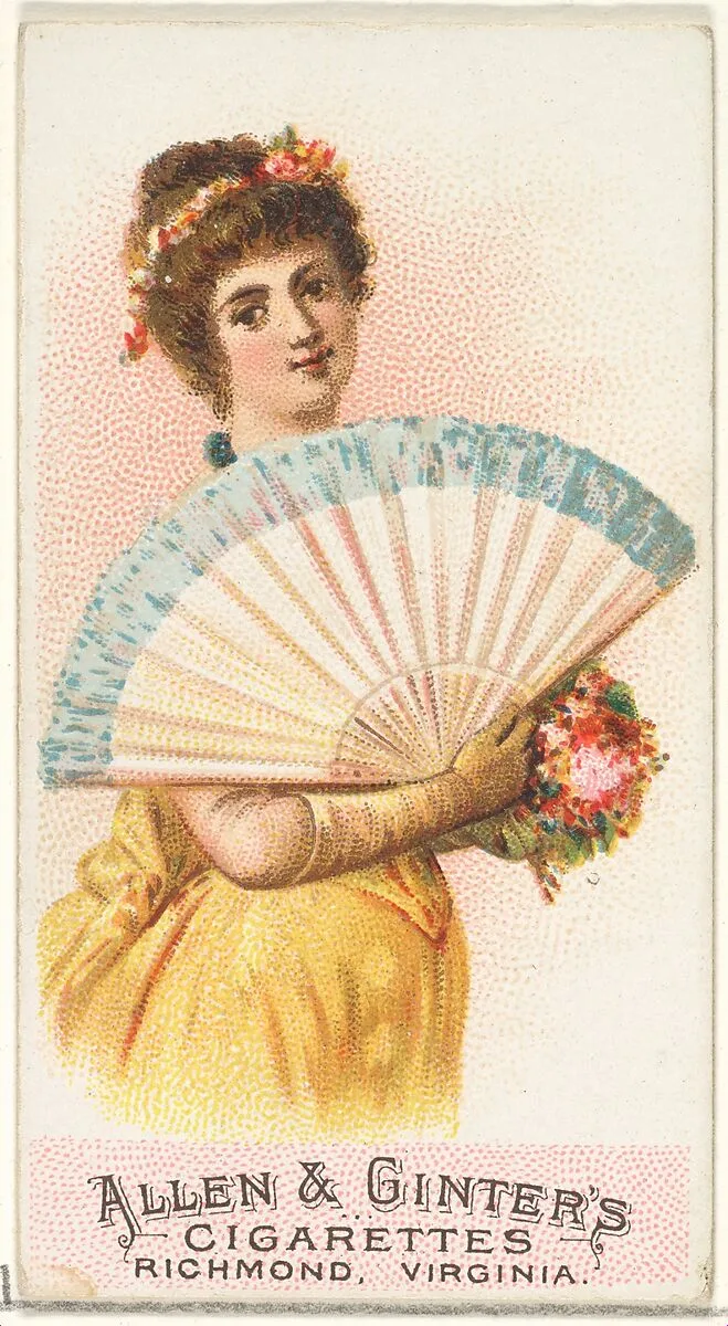 Plate 10, from the Fans of the Period series (N7) for Allen & Ginter Cigarettes Brands — Allen & Ginter|Schumacher & Ettlinger