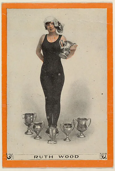 Ruth Wood, No. 82, How to Land a Person, from the Champion Women Swimmers series (T221), issued by Pan Handle Scrap — Pan Handle Scrap Company