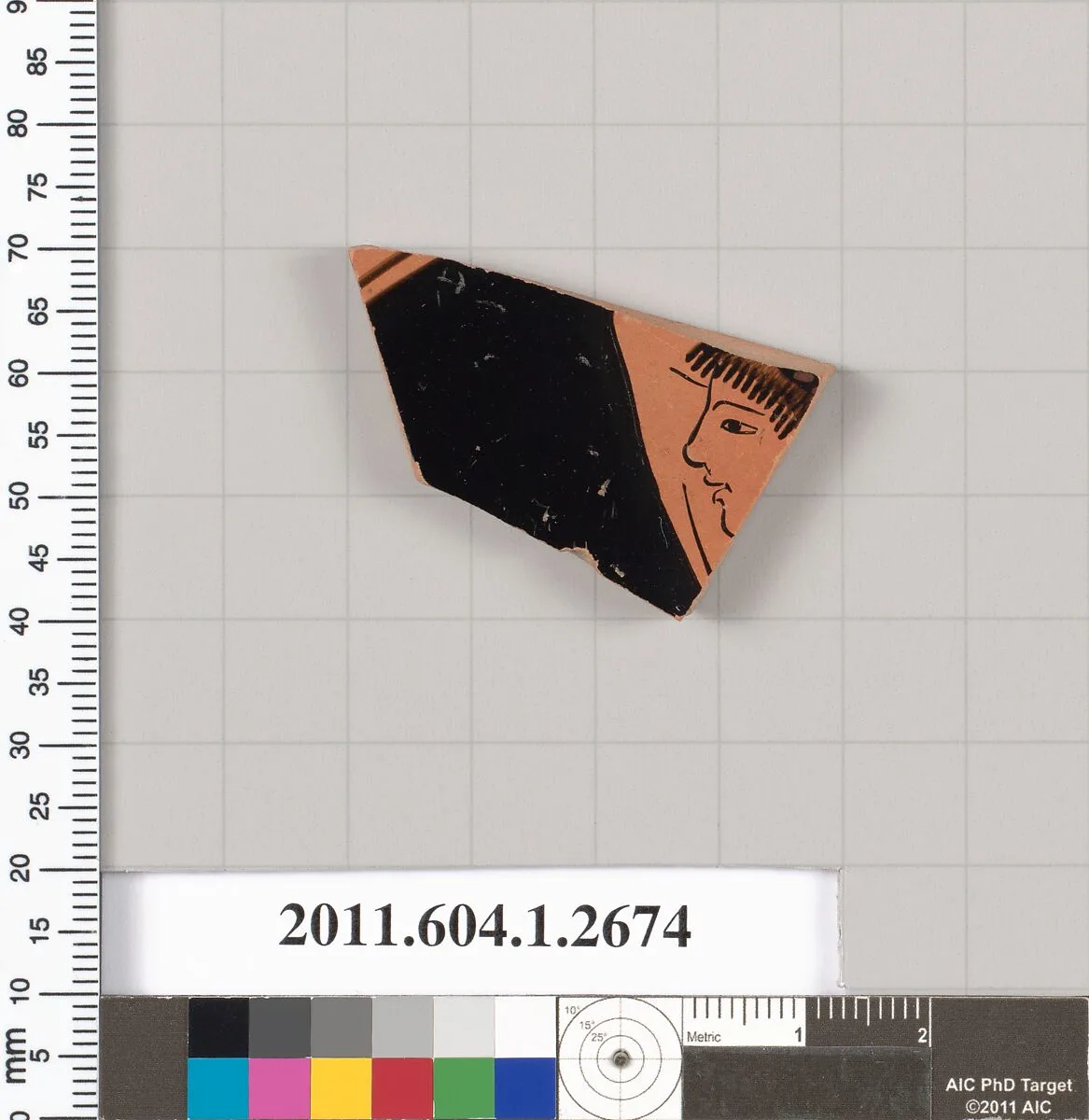 Terracotta fragment of a kylix (drinking cup) — Unknown