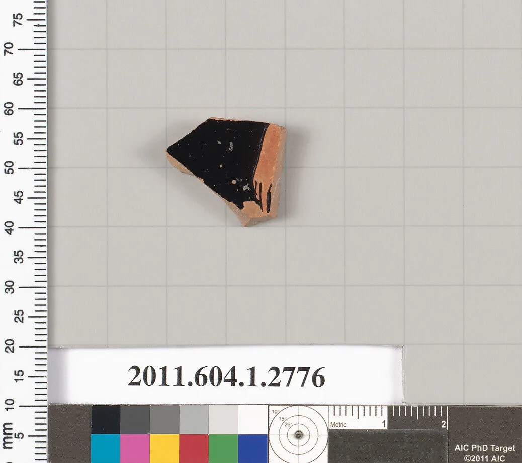 Terracotta fragment of a kylix (drinking cup) — Unknown
