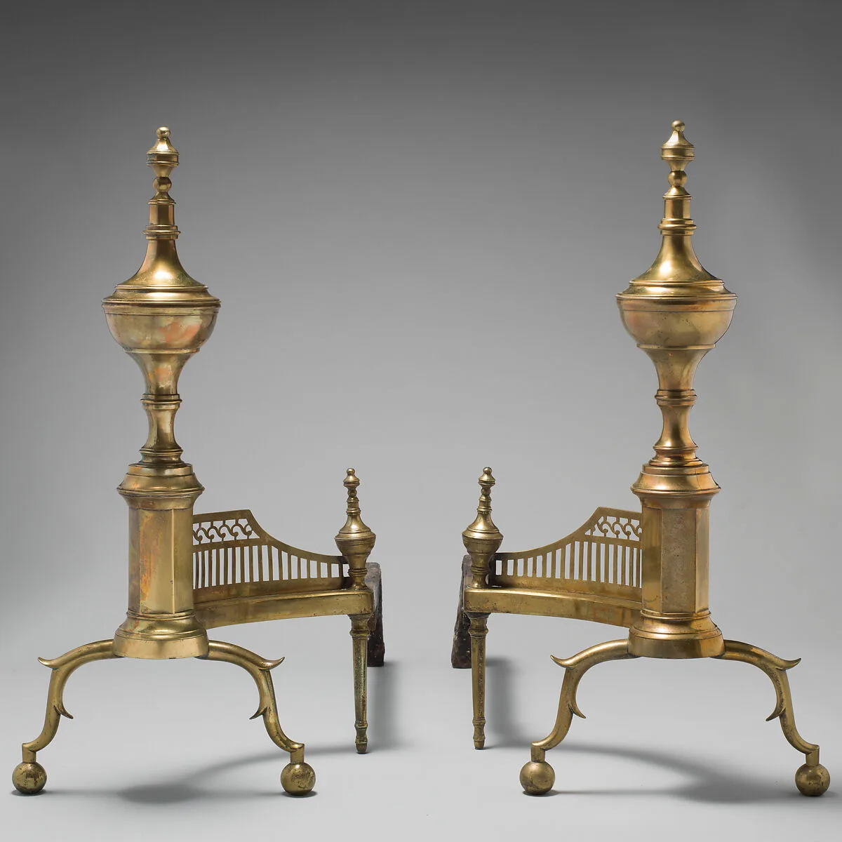 Pair of andirons — Unknown