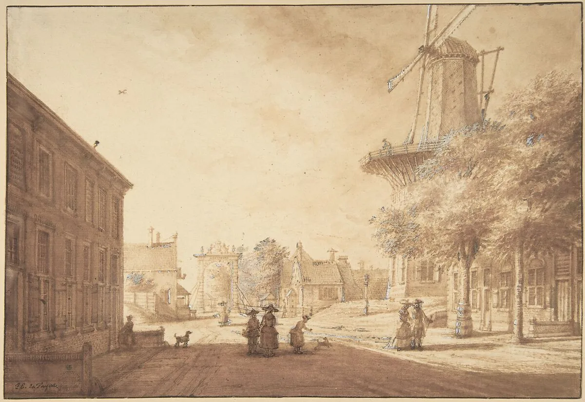 Entrance to The Hague from the South East — Jacob Elias La Fargue