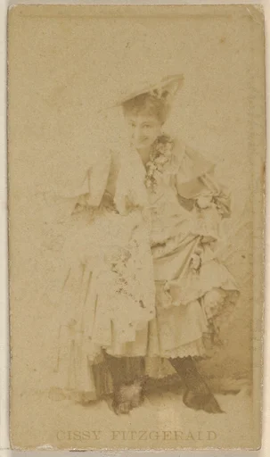 Cissy Fitzgerald, from the Actors and Actresses series (N45, Type 8) for Virginia Brights Cigarettes