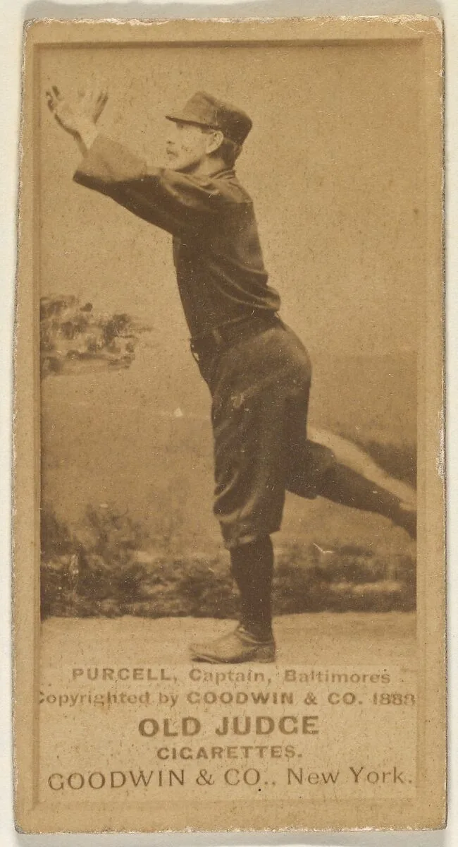 Purcell, Captain, Baltimore Orioles, from the Old Judge series (N172) for Old Judge Cigarettes — Goodwin & Company