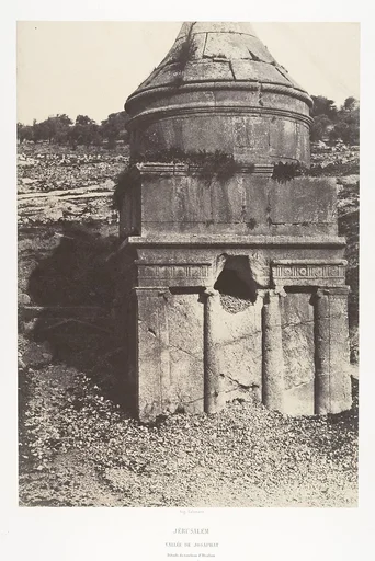 Jérusalem, Vallée de Josaphat, Détails du Tombeau d'Absalom