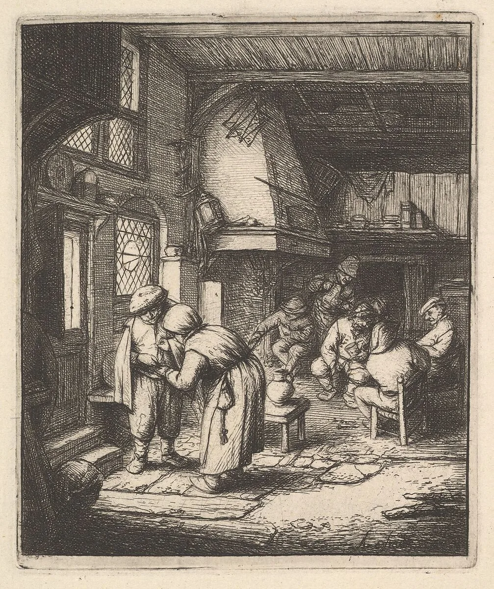 Peasant Paying his Bill — Adriaen van Ostade