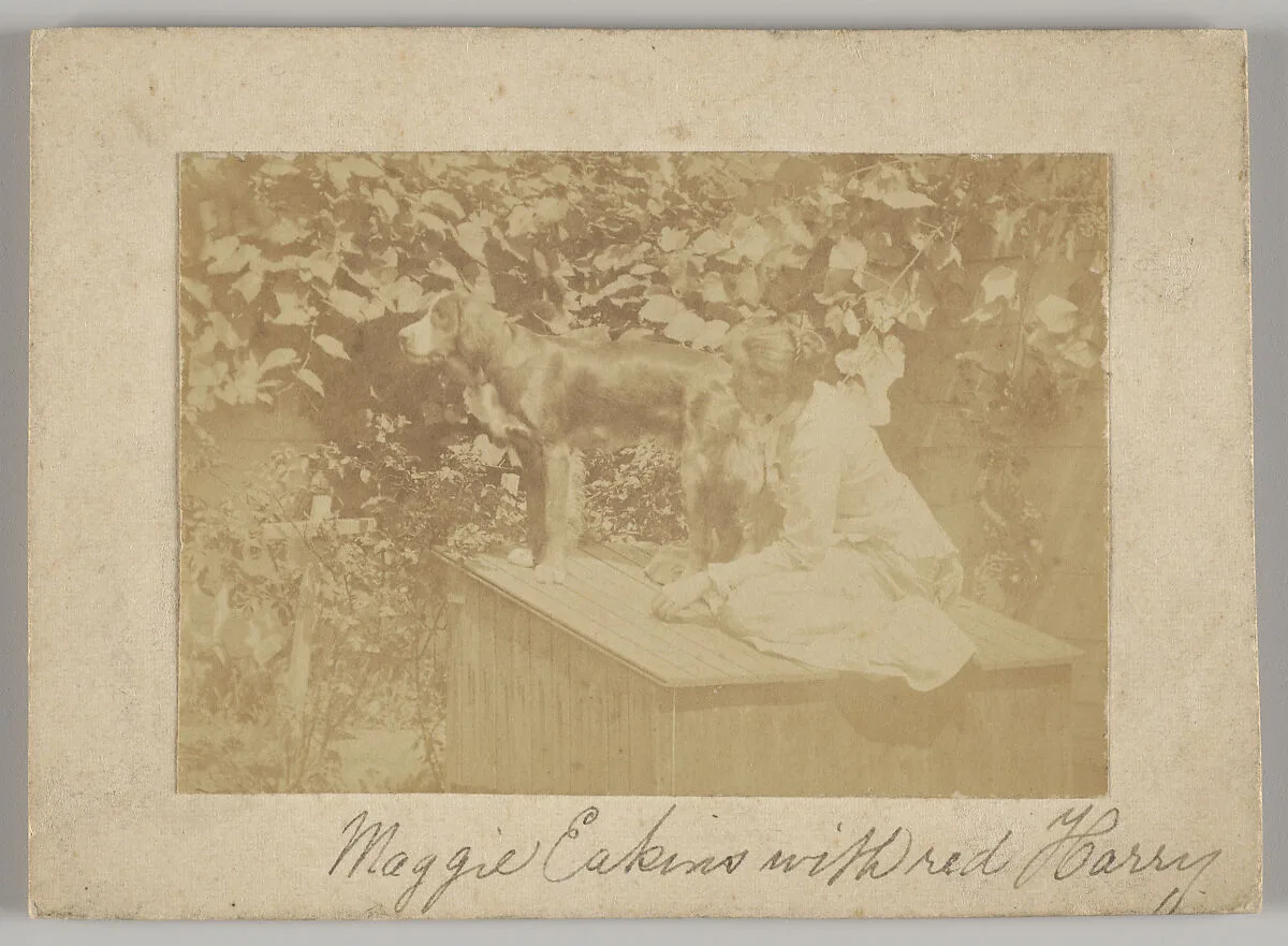 Maggie Eakins with "Harry" — Thomas Eakins