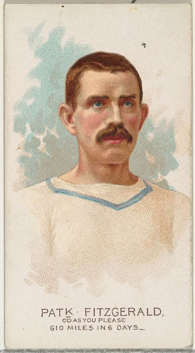 Patrick Fitzgerald, Pedestrian-Go As You Please, from World's Champions, Series 2 (N29) for Allen & Ginter Cigarettes — Lindner, Eddy & Claus|Allen & Ginter